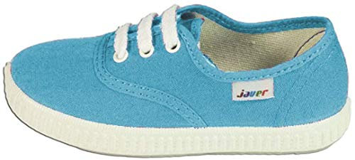 javer 60 - Zapatillas Lona Infantil Bebé niño Color: Turquesa Talla: 24