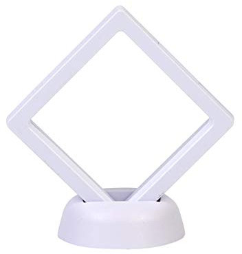 EASYBUY 10 Stück doppelseitig schwebender Display-Rahmen für Schmuck, leere Münzrahmen, Uhrenbox, Herausforderung Münzen, 3D-Präsentationsständer, Box für den Besuch am Booth