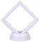 EASYBUY 10 Stück doppelseitig schwebender Display-Rahmen für Schmuck, leere Münzrahmen, Uhrenbox, Herausforderung Münzen, 3D-Präsentationsständer, Box für den Besuch am Booth