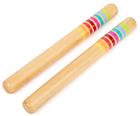 small foot Klangstäbe Sound aus Holz, Musikinstrument für Kinder, für Rhythmus- und Taktgefühl, ab 3 Jahren, 11496