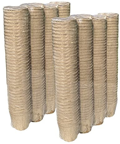 Selections Fibre Compostable Biodegradeable Round 5cm Plant Pots (Pack of 288)