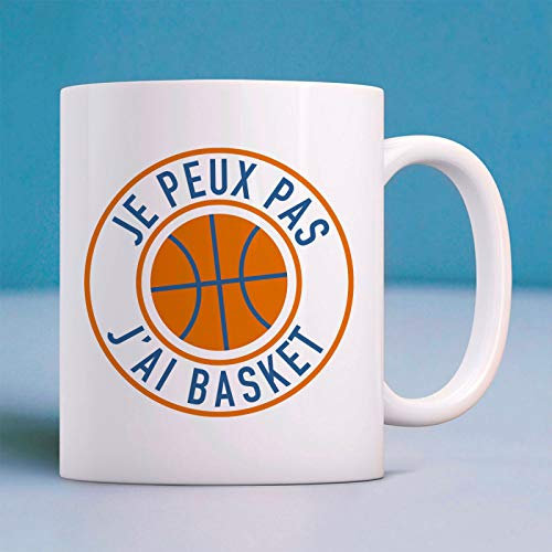 JE PEUX PAS J'AI BASKET - Mug Céramique de Qualité Imprimé en France