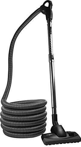 Housevac Reinigungszubehörsatz: EIN Zentralstaubsauger Saugschlauch 9m, EIN Teleskoprohr mit Clip, eine Doppelfunktionsbürste für Teppiche und Parkette