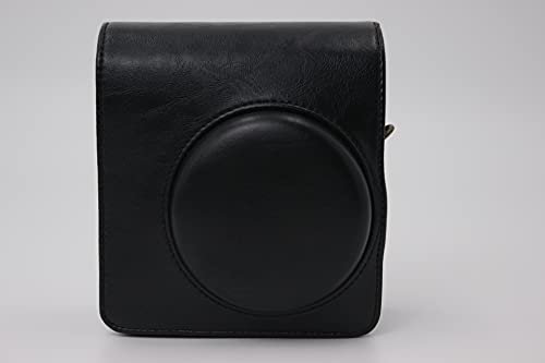 Mini 40 Case, Zakao Protective PU Leather Camera Case Bag with Tripod Design Compatible For Fujifilm Fuji Instax Mini 40 with Shoulder Neck Strap Belt (Black)