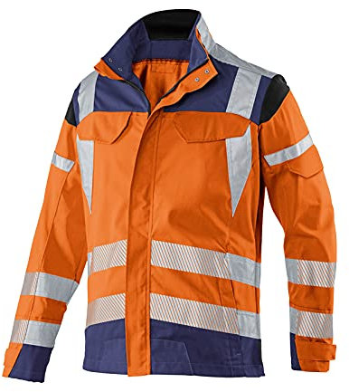 KÜBLER Workwear | KÜBLER REFLECTIQ Arbeitsjacke PSA 2 | warnorange/dunkelblau | Größe 29