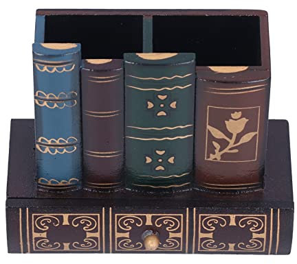 Lazmin112 Vintage Bleistifthalter, Desktop Stift Aufbewahrungsorganisator, Fernbedienung Lagerregal Dekoration, Werkzeuge Aufbewahrungskorb Organizer