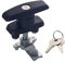 VADO VLTRA T Handle Lock,Rear Fixing T Handle Latch/Lock Keyed Garage Door Lock Cabinet Door Lock for Trailer Motorhome Caravan Canopy (1)