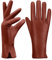 MGGM collection MGGMOKAY Damen Lederhandschuhe Touchscreen Kaschmir gefüttert,Rötlich-braun,XXL