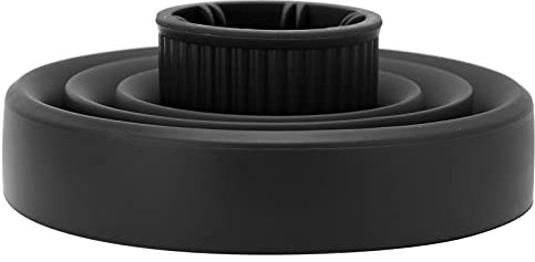Universal Collapsible Hair Dryer Diffuser Attachment, Hair Dryer Diffuser Cover, Silicone Hair Blower Diffuser Cover, Nozzle Styling Hairdressing Tool (Black)