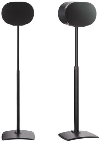 Sanus WSSE3A2-B2 Speaker Stands for Sonos Era 300, Black, Aluminium, 17 Inches Height Adjustable, Cable Management, 13.53 lbs Load Capacity, Part Number: WSSE3A2-B2