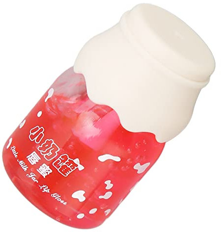 Aufpolsternder Lipgloss, Safe Repair Milk Jar Shaped Primer Portable Office Feuchtigkeitsspendendes Lippenöl