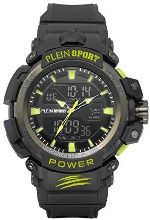 Plein Sport Herren Uhr Analog Digital Quarz Combat PSNBA0423 Silikon