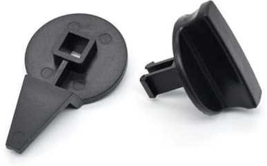 JNNJ Clips De Remplacement pour Bouton De Sécurité Triangulaire, Bouton Rotatif Clip pour Triangle De Signalisation, Triangle Présignalisation Couverture Bouton Rotatif Clip (Noir)