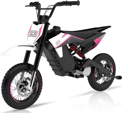 EVERCROSS EV65M Elektro Motocross, Elektrisches Moped mit 800W Motor, 10/20/25 KM/H Geschwindigkeit Modos, 36V 7.8AH Akku, 14''*2.75'' Pneumatik Reifen, Motorrad für Alter 15+ Jugendliche Adult