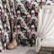 CRE8TIVE Lila Rose Blumentapete 61cm x 900cm Weiß Fototapete Blumen Vinyltapete Ablösbare Tapete Selbstklebend Vintage Blätter Folie für Möbel Tapete Schlafzimmer Klebefolie Küche Badezimmer Schrank