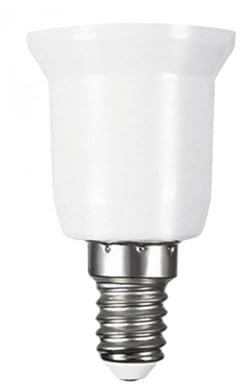 MAMA'S PEARL Adaptador de conversión de Enchufe E14 a E27, convertidor de plástico ignífugo, Adaptador de Bombilla, Soporte de lámpara, 30 Uds.