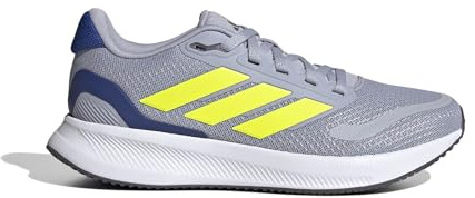 Adidas Unisex Kinder RUNFALCON 5 Shoes JUNIOR, Halo Silver/Lucid Lemon/Team royal Blue, 40 EU