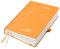 POPRUN Kalender 2025 Tagesplaner Hardcover 21,5 x 14,5 cm, Tageskalender A5 1 Tag 1 Seite (Montag - Sonntag), Terminplaner (Jan.2025-Dez.2025) mit Stiftschlaufe - Orange