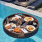 EsEntL Schwimmendes Tablett Deluxe Schwimmendes Tablett Für Den Pool - Schwimmendes Pooltablett - Stilvolles Frühstückstablett Auf Dem Wasser - Schwimmende Bar Für Den Pool,Braun-80Cm