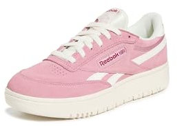 Reebok Women's Club C Double Revenge Sneakers, Dusty Rose/Chalk/Chalk, 38.5 EU