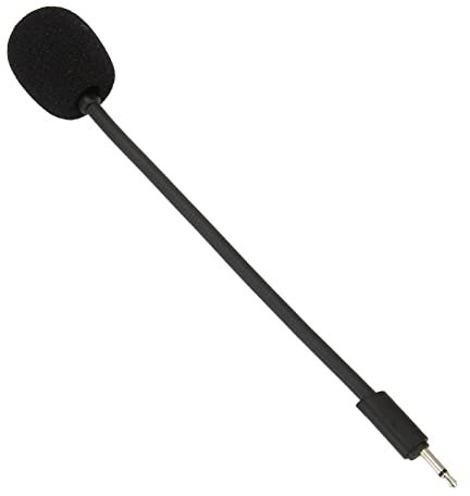 Mtlavishness Microfono Di Ricambio JBL Quantum 100 Con Asta Per Microfono Regolabile 16Cm 2.5Mm Jack Plug And Play Per Gaming E Cuffie Con Jack