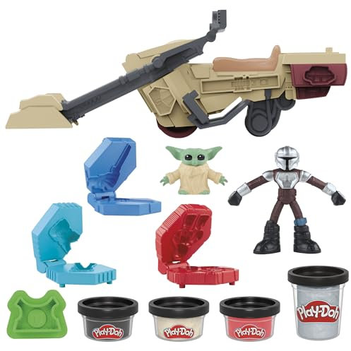 Play-Doh STAR WARS: THE MANDALORIAN Launching Speeder Playset