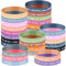 Zomiboo 30 Stück Motivationsarmbänder aus Silikon 20 cm - Motivierende Gummiarmbänder mit Positiven Deutschen Sprüchen Ideal als Geschenk oder Party Mitgebsel für Kollegen Jugendliche Mitarbeiter