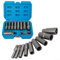 Lot de 11 extracteurs de boulons et écrous, adaptateur de 9,5 mm, pour vis endommagées, goujons, rouillés, arrondis, 65 mm de long