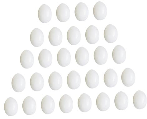Hohopeti 30 Stücke Bruteier Taube Eier Eier Für Decor Sichere Inkubation