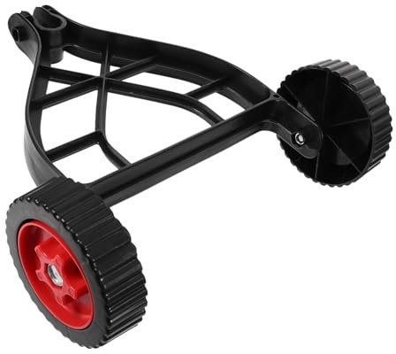 NULYLU Adjustable Garden Trimmer Wheel Kit Versatile Support Wheels for Lawn Mowers and String Trimmers Construction Easy to Transport Compatible Various Models