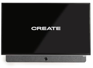 CREATE / TV Move Studio/Televisor Smart TV 24' portátil/con batería hasta 3h, Pantalla antirreflejos, Control por Voz, Alta definición, Dolby Audio, Bluetooth 5.1, Google TV