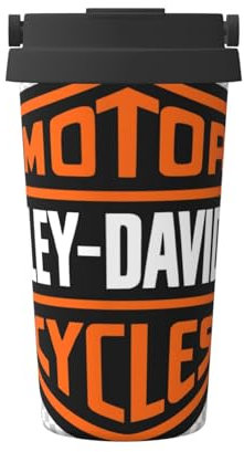 Tasse à café réutilisable style barista Harley Davidson - 500 ml, écologique, passe au lave-vaisselle, design personnalisé