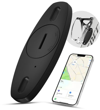 Eelexa Apple Find My Bike Tracker 2024 | Hidden GPS Tracker for Bicycle & Motorcycle | Anti-Theft Waterproof Tag with Bottle Holder Design | iOS Only, No Monthly Fee