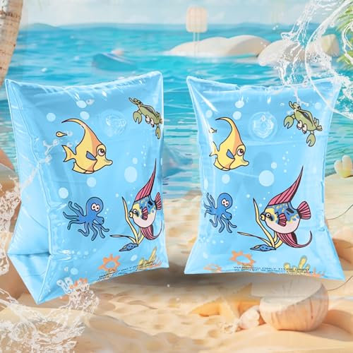 Schwimmflügel für Kinder,Schwimmflügel ab 1 Jahr -Schwimmflügel Kinder 3-6 Jahre,Flipper swimsafe für Baby/Kleinkinder von 1 bis 14 Jahren Gewicht 20-40 kg - Blau