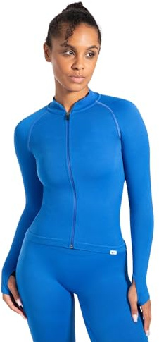 SMILODOX Trainingsjacke Damen Revia, Slim Fit Laufjacke mit Stehkragen & Daumenöffnungen, Fitness Oberteil, elastisches Funktionsmaterial, Sportjacke für Workout, ideal für Sport, Yoga & Alltag