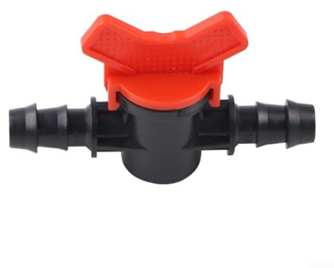 ZWEquipint Valvola di chiusura del connettore della valvola a sfera del tubo in PE, per il controllo del flusso d'acqua del sistema di irrigazione del giardino, 16 mm, 20 mm, 25 mm, tubo flessibile