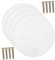 Operitacx Plaque de Plafond Vierge Lot de 4 Couvercles Électriques Ronds Installation Facile Plastique Solide pour Maison et Bureau Plaque Murale Blanche Cache-Trou Électrique