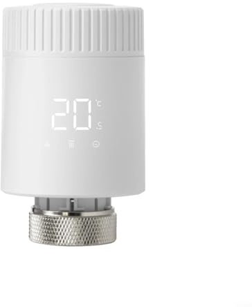 Valvola Termostatica Intelligente WiFi e per Zigbee Programmabile con Controllo Remoto e Comandi Vocali, per Tuya, Modalità Comfort Vacanza Risparmio Energetico(WIFI-Modell)