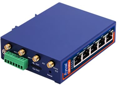 USR-G806p-G Dual Qualcomm Industrial 4G Wi Fi Router with RS232+RS485 Serial Ports GNSS Positioning Support Dual External Card Slots