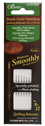 Clover Black Gold Needles: Quilting/Betweens Assorted, 1