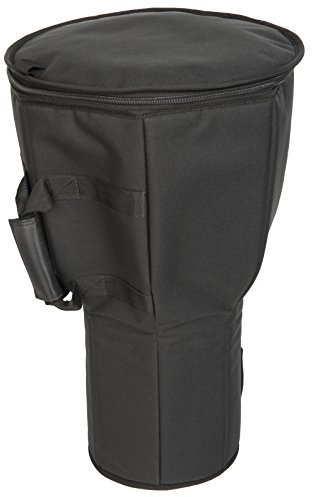 Fame Easy Travel M Djembe Bag, Medium, 15.5 Durchmesser, 26 Tiefe, Gepolstertes Nylon, Extra Starker Reißverschluss, Wasserabweisend, Schwarz, Perfekt Passend & Schützend für Djembe Percussion