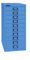 BISLEY MultiDrawer, 29er Serie, DIN A4, 10 Schubladen, Metall, 605 Blau, 38 x 27.9 x 59 cm