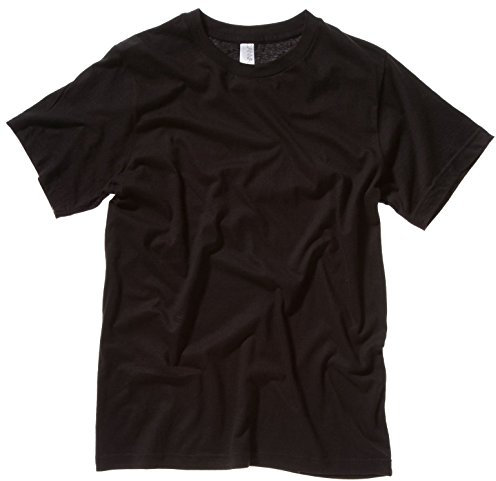 Bella Canvas 3001 Unisex Rundhals T-Shirt Schwarz L