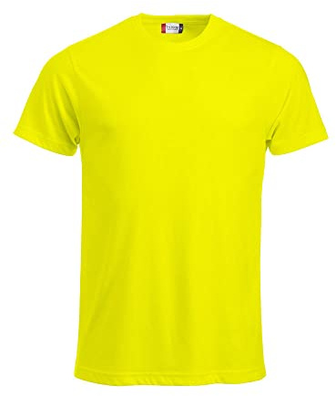Clique Klassisches Herren-T-Shirt, Gelb (Visibility Yellow), M