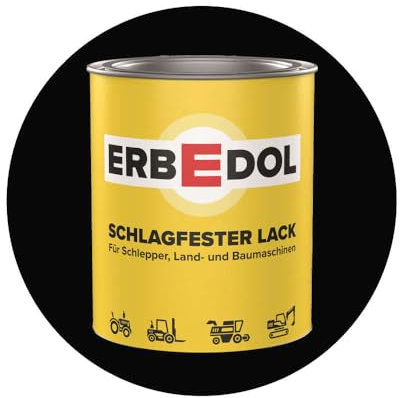 Büchner Tiefschwarz RAL 9005 PA 9050 Erbedol Kunstharzlack 750ml 0323 5379