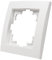 McPower Marco para enchufes e interruptores | Flair | marco de cubierta para interruptor de luz, 81 x 81 x 8 mm mate blanco