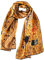 YangtzeStore Langer Charmeuse Seidenschal Klassischer Kunstdruck, Portrait von Klimt, 63 x 17