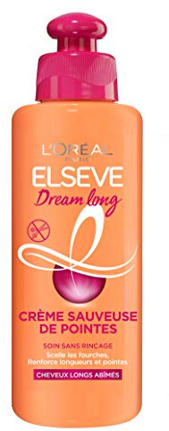 L’ORÉAL PARIS - Crème Sauveuse de Pointes - Cheveux Longs - Soin sans Rinçage - Scelle les Fourches et Répare les Longueurs - Huile de Ricin - 200 ml