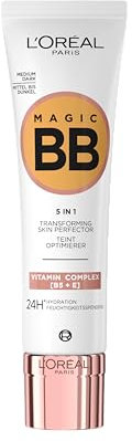 L'Oréal Paris BB Crème C'est Magic – Teint-Perfector 5-in-1 – feuchtigkeitsspendende Tönung 24 Stunden – für alle Hauttypen – leichte und natürliche Deckkraft – LSF 11 – Tönung: Medium Dark (05) – 30