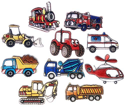 i-Patch - Patches - 0196 - Feuerwehr - Polizei - Lastwagen - Traktor - Bagger - Trecker - Auto - Flicken - Aufnäher - Badges - Bügelbild - Aufbügler - Iron-on - DIY - Applikation - zum Aufbügeln